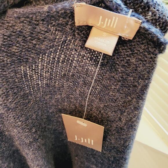 J JILL MIDNIGHT SKY LONG SLEEVE POCKET CARDIGAN NEW SIZE SMALL - Picture 6 of 7